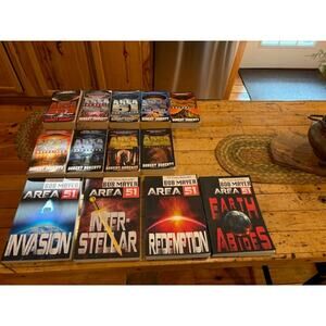 Complete Set Series Lot of 13 Area 51 books by Robert Doherty Bob Mayer